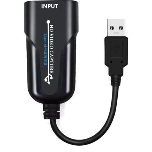 USB Video Capture Card HD to USB Video Capture Device Grabber Recorder for PS4 DVD Camera Live Streaming