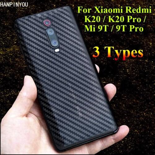 For Xiaomi Redmi K20 / K20 Pro / Mi 9T / 9T Pro Back Carbon Fiber / Grid / Matte Sticker Durable Transparent Protective Film