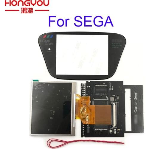 Version 3.0 For Sega Game Gear HighLit Full Display LCD Screen Support VGA Out Mod Kit From 3.2in To 3.5inch