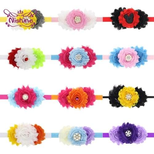 1 PCS Christmas Childrens Flowers Hairband Infant Cute Handmade Floral Elastic Headband Sweet Hair Accessories Party Decoration