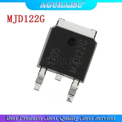 10pcs Darlington transistor MJD122G MJD122T4G MJD122 TIP122 SMD SOT-252 new original
