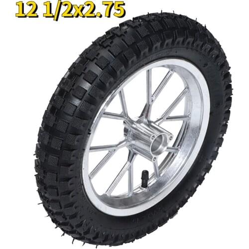 12 1/2x2.75 rear wheel is suitable for 49cc 2-stroke cross-country vehicle inner and outer tire wheel rim assembly