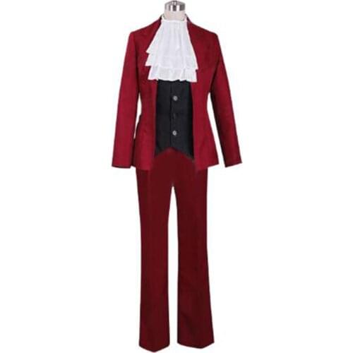 2019 Ace Attorney Miles Edgeworth Cosplay Costume Stage Clothes