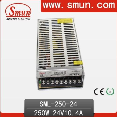 250W 24Vdc 10A single output switching power supply 220v input with CE ROHS 2 year warranty