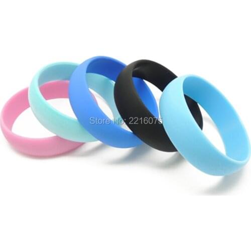 300pcs 3/4 Inch 19mm wide Rubber Simple pure wristband silicone bracelets free shipping by DHL express