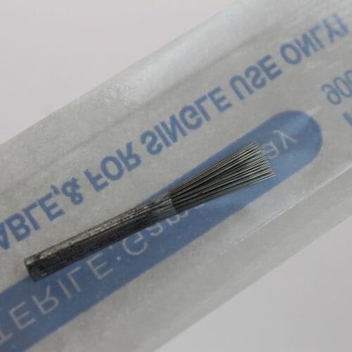 50 pcs 40 Pin Round Needles Eyebrow Tattoo Microblading Needle For Permanent Makeup 3D Eyebrow Fog Shading needle