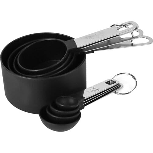 8PCS Stainless Steel Measuring Cups Spoons Kitchen Baking Cooking Tools Set 100% Brand New and High Quality Kitchen accesseries