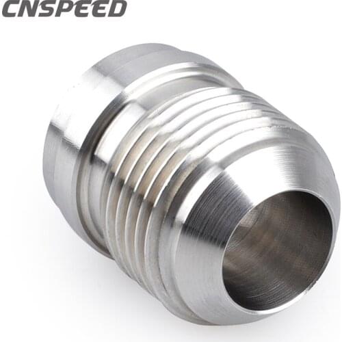 AN12 Male Billet 304 Stainless Steel Oil Fuel Tubing Connector Weld On Fitting Bung 1PCS