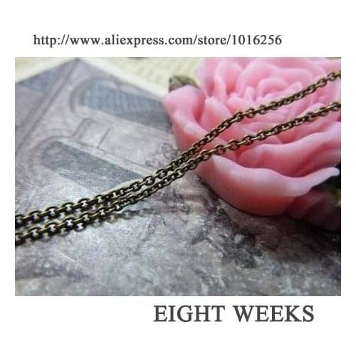 Free shipping Necklace jewelry DIY manual accessories alloy parts brass chain Jewelry Findings & Components/Small oval chain