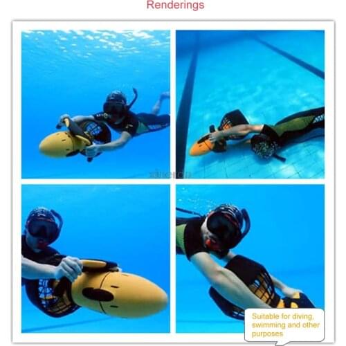 Electric Underwater Scooter Water Sea Dual Speed Propeller Diving Pool Scooter Water 1 Set Waterproof Sports Equipment 300W