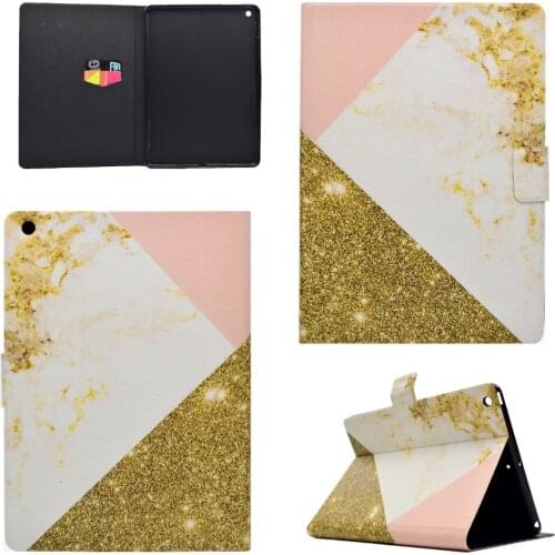 Flip Stand TPU+PU Leather Shell Cover Magnet Smart Sleep Coque Capa Funda Case For Apple iPad 9.7 2018 2017 Generation +Film+Pen