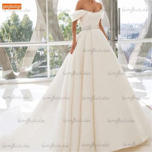 Gongbaolage Satin Wedding Dresses