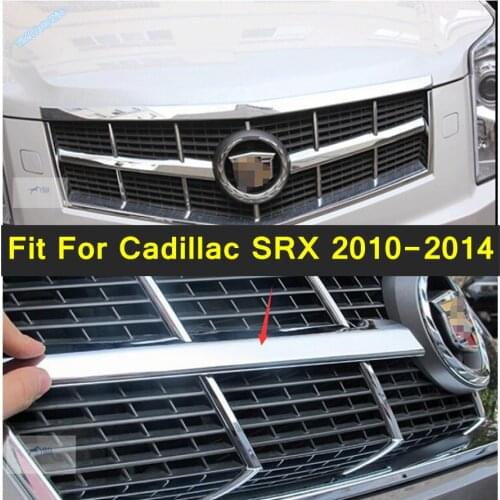 Chrome Front Grille Trims 2pcs For Cadillac SRX 2010-2014