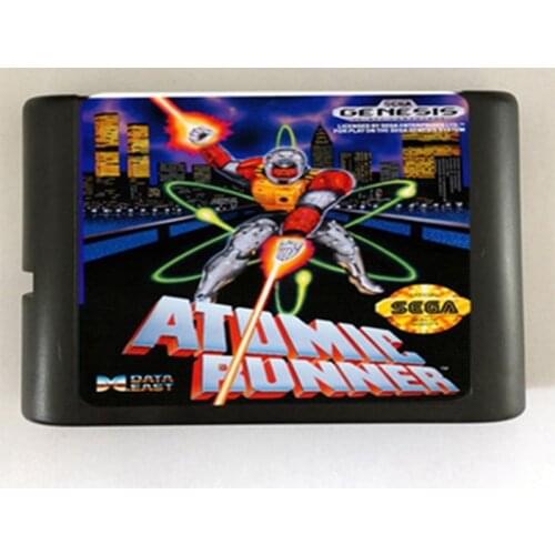 Atomic Runner Game Cartridge Newest 16 bit Game Card For Sega Mega Drive / Genesis System