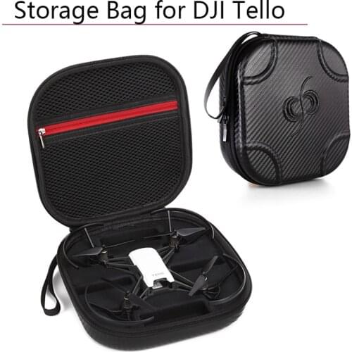 Mini Storage Bag Box PU Leather Handbag for DJI Tello Portable Box Carrying Case Protective Shell Drone Bag with Logo Parts