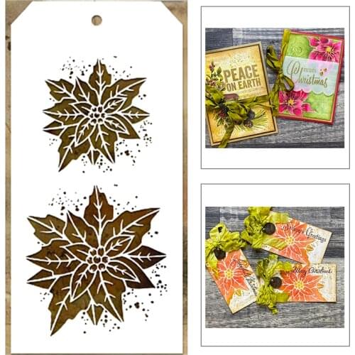 2021 New Label Tag Plastic Stencil For DIY Craft Making Plant Flower Stamen Scrapbooking Card Album No Metal Cutting Dies Stamp