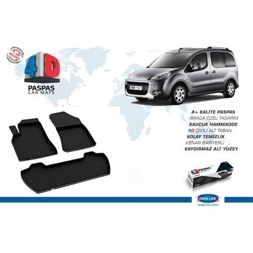 Omsaline Fit For Peugeot Partner 2 Tepee 4D Black (After 2008)