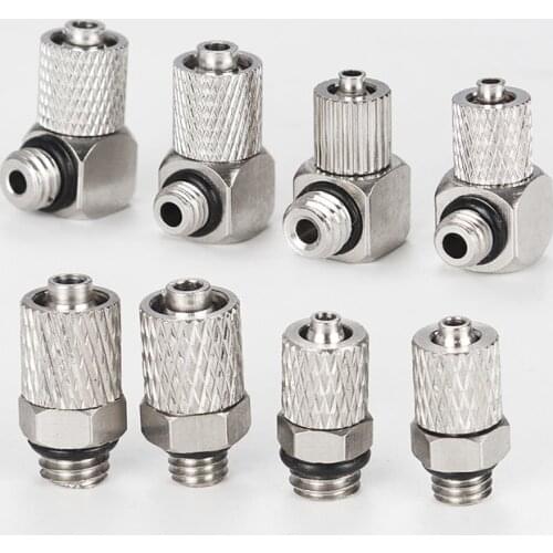 Pneumatic Fitting Male Thread M5 M6 To Air Tube 4mm 6mm ， Mini Straight Pneumatic Pipe Air Quick Joint Coupler Connector