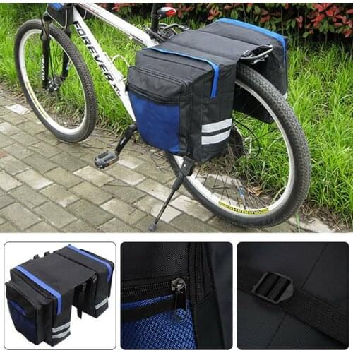 ALLOMN Bicycle Panniers Bag MTB Bicycle Carrier Bag Rear Rack Bike Trunk Bag Back Seat Double Side Cycling Bycicle Bag Travel