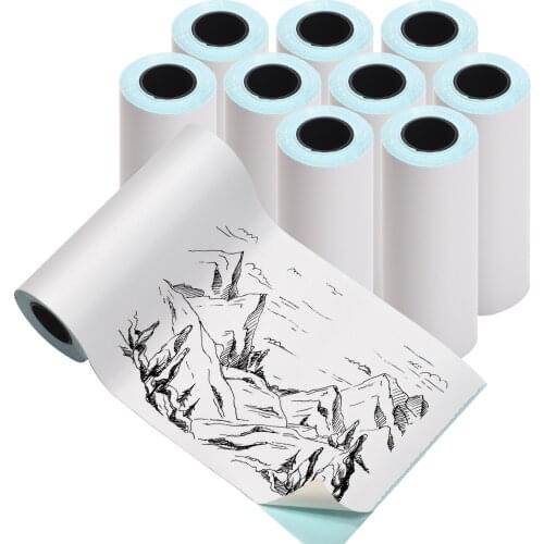 White Self-Adhesive Direct Thermal Paper 76x30mm Printable Sticker Paper BPA-Free Waterproof Oil-proof Friction-proof Sticky