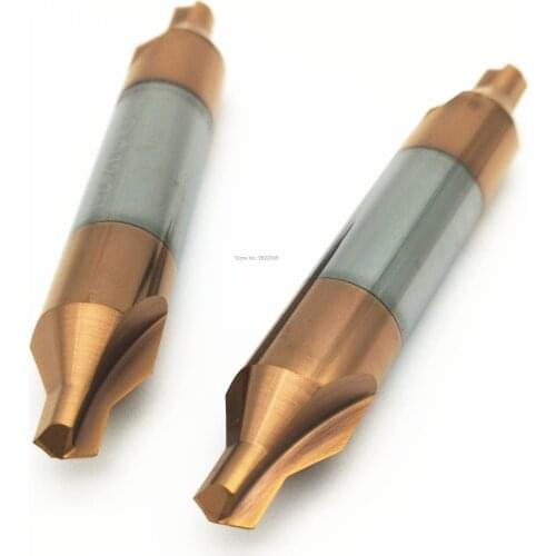 KLOT HRC60 TiCN Coated Solid Carbide A Type Center Drill Bit 1 1.5 2 2.5 3 3.5 4 5mm HRC50