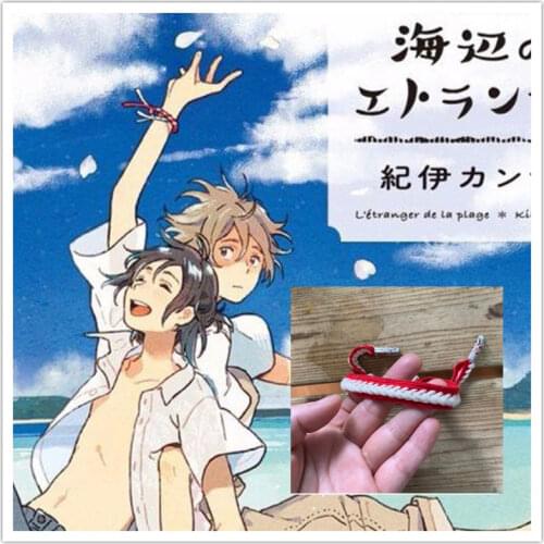 Anime Bracelet Umibe no Etranger Chibana Mio Hashimoto Shun Hand rope cotton and hemp Cosplay prop