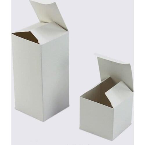 50 pieces Kraft Paper Folding Boxes Small Handmade DIY Gifts Packaging Boxes Natural Cardboard Carton Boxes for Party Supplies