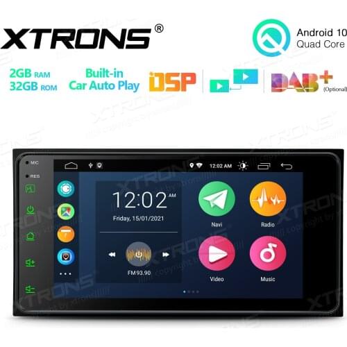 7" Android 10.0 OS Car Multimedia System Player GPS Radio for Toyota Hilux 2001-2011 & Sequoia 2003-2007 & Corolla 2000-2006