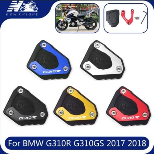 For BMW G310GS G310R G310 R GS 2017 2018 Motorcycle CNC Aluminum Kickstand Foot Side Stand Extension Pad Support Plate Enlarge