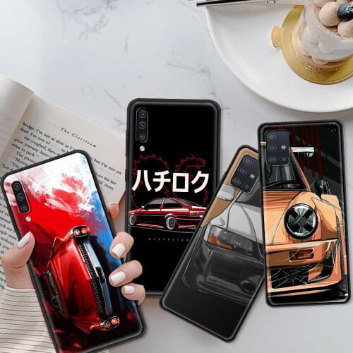 For Samsung A71 A52 A51 A91 A72 A42 A41 A32 A31 A21s A21 EU A12 A11 A02 A02s Japan JDM Sports Car Pattern Phone Case Coque
