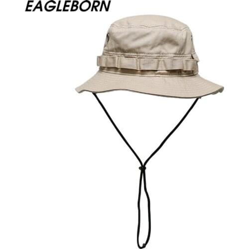 Military Training Cap Outdoor Cap Sniper Shooting Men Women Tactical Bucket Hat Camouflage Military Cap Folding Shade Windproof