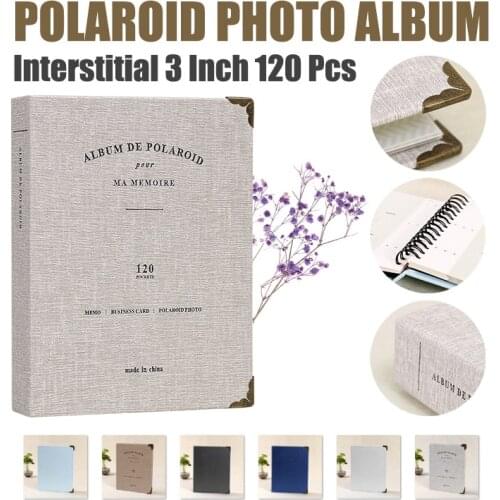 Leather 3-inch Polaroid Photo Paper Photo Album Print Photo Album Interstitial 3-inch Photo Album 120pcs