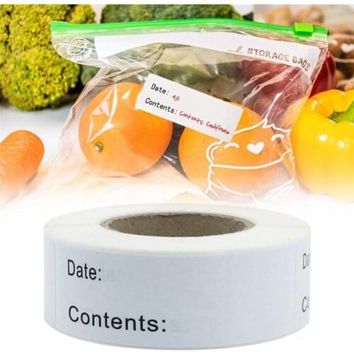 125pcs Kitchen food date stickers date content Sticker for Package Mailing Supplies Special Day Favors Labels