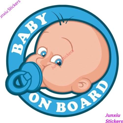 Creative Car Sticker BABY ON BOARD Car Styling Decal Accessories Vinyl PVC 14cm*14cm Motorcycle Waterproof Windshield