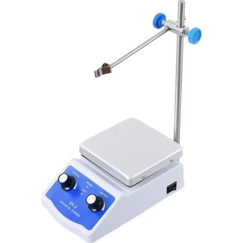 110V/220v 50/60 Hz SH-2 Magnetic Hotplate Stirring Machine 500ML Stirring Health Laboratory Adjustable Continuously 0-1600r/min