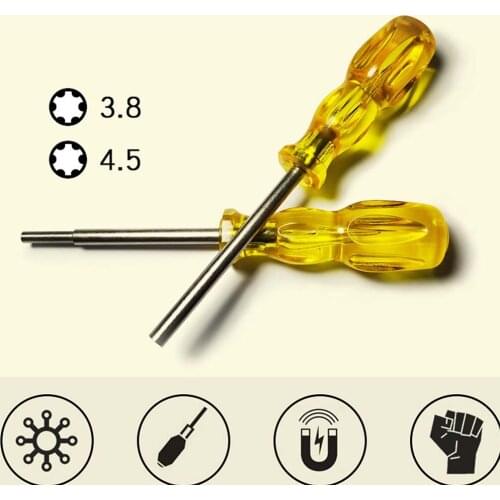 Non-slip 3.8MM/4.5MM Screwdriver Hand Tool for NES SNES GBA PS4 Game Console Repair Kit