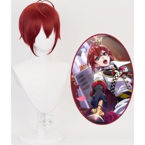 Twisted Wonderland Wig Riddle Rosehearts Wig Red Queen Cosplay Hair Purple Alice Synthetic Halloween Men Women Unisex Role Play