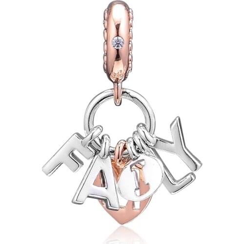 Fits For Pandora Charms Bracelets Perfect Family Dangle Beads 100% 925 Sterling-Silver-Jewelry Free Shipping