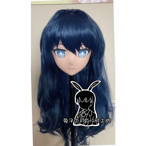RB7116)Customize Full Head Quality Handmade Female/Girl Resin Japanese Anime Cartoon Character Kig Cosplay Kigurumi Mask