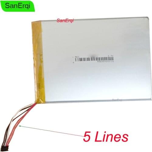 SanErqi 5 wires Battery For seven rainbow Colorfly G808 3G battery 5lines Battery