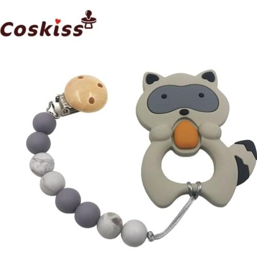 Teething Pain Relief Silicone Bear and Pacifier Clip Holder for Trendy Baby Shower 0-6 Months 1 Year Old Unique Gift