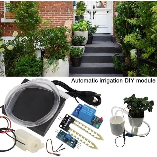 Automatic Soil Moisture Detection DIY Garden Drip Watering Water Pump Module Kit Watering Irrigation System