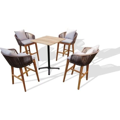 Indoor outdoor bar table with chairs for coffe shop outdoor bar table garden chair