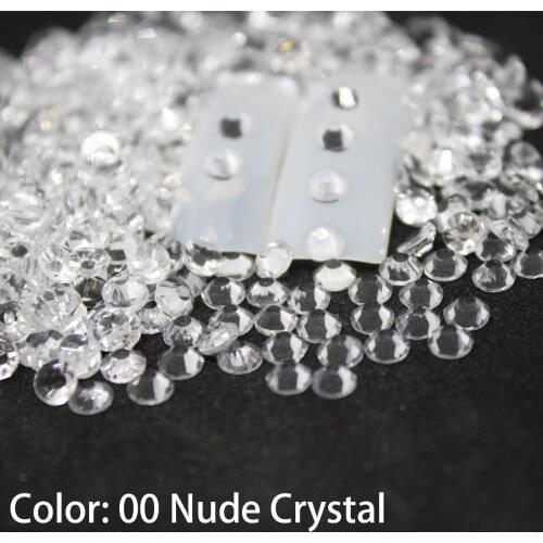 Nail Rhinestones for Nail Art Crystal Glass Stones 3D Nail Art Decoration SS3-SS10 Flat Back Non Hot Fix Gems nails accessoires