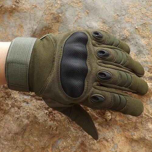 Military Airsoft Gloves Gear Tactical Shooting Anti-skid Hard Knuckle Gloves Combat Army SWAT Paintball Men Full Finger Gloves