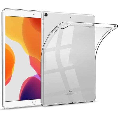 Ultra Slim Clear Protective Case For iPad 7th 10.2" 8th 10.2" TPU Soft Transparent Case Cover For iPad 10.2" 2019 2020 Back Case