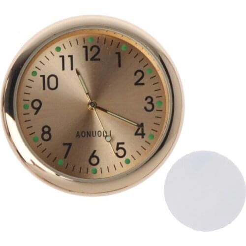 Universal Car Clock Stick-On Electronic Watch Dashboard Noctilucent Decoration For SUV Cars