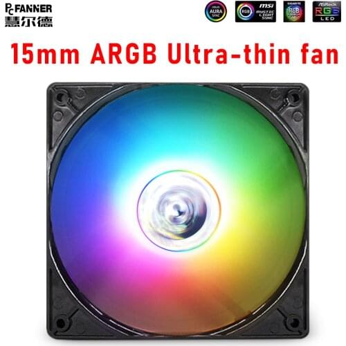 FANNER B12015 Chassis Fan 5V ARGB Motherboard Synchronous Toning Silent Water Cooling Radiator Fan