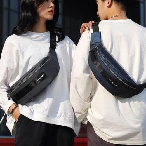 Waterproof Waist Pack Men Hip Banana Bag Casual Large Capacity Crossbody Bags Chest Pouch Unisex Fanny Pack Travel Phone Pouch