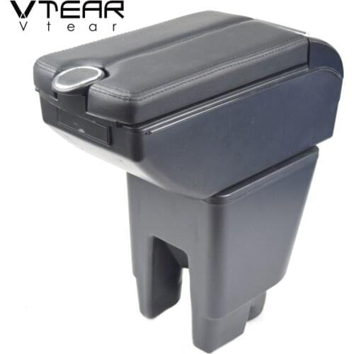 Vtear for Toyota Etios liva car armrest leather arm rest styling storage box center console accessories decoration interior auto